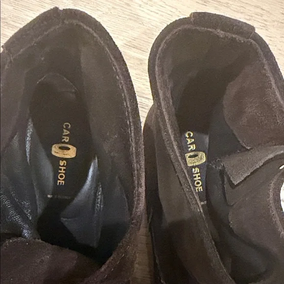 Women’s Dark Brown Suede Ankle Booties - Casual Slip-On - Picture 2 of 7